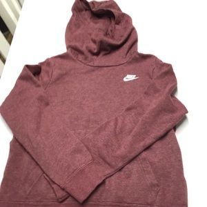 Nike hoodie womens small Burgandy